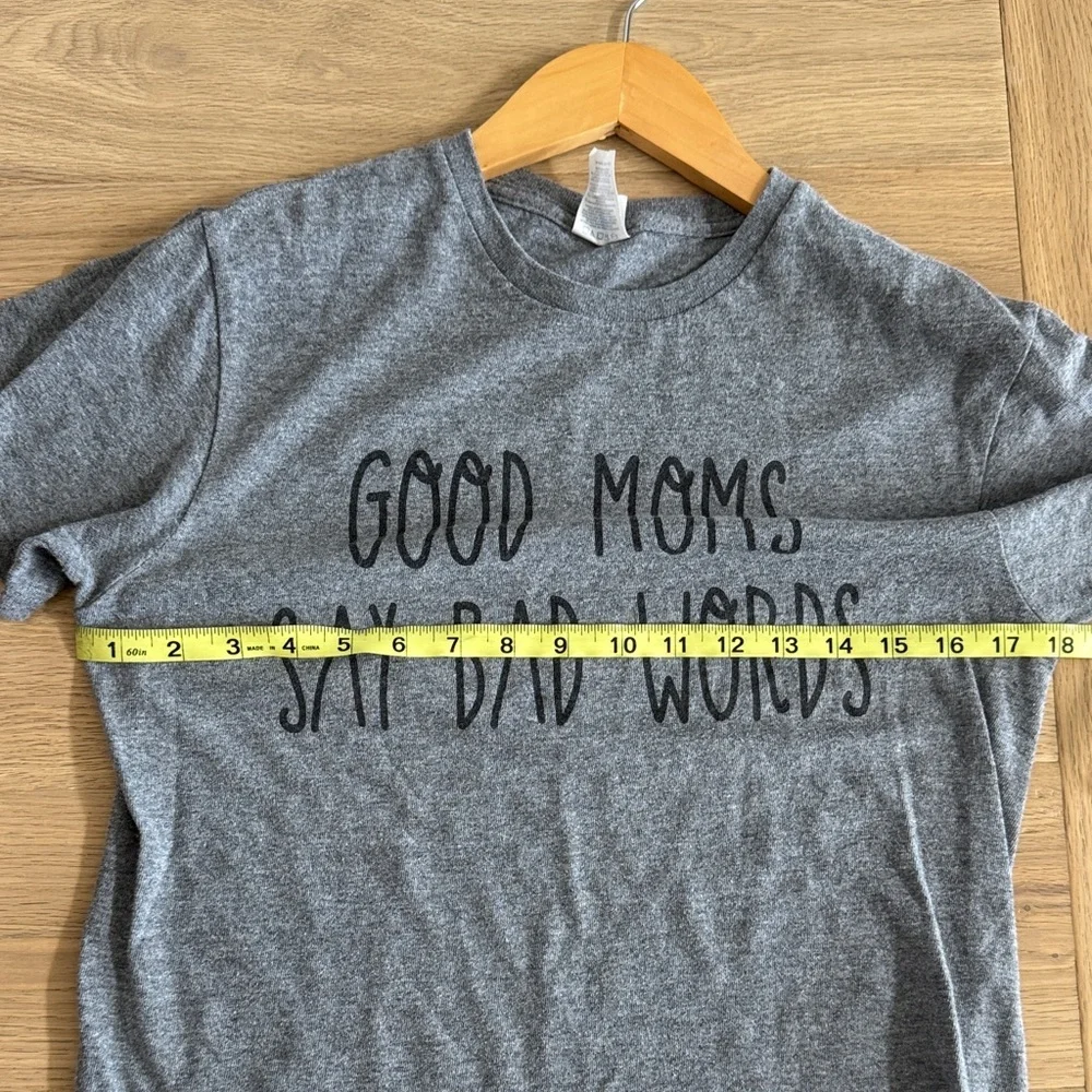 Gray Graphic Tee – “Good Moms Say Bad Words” - Picture 5 of 5